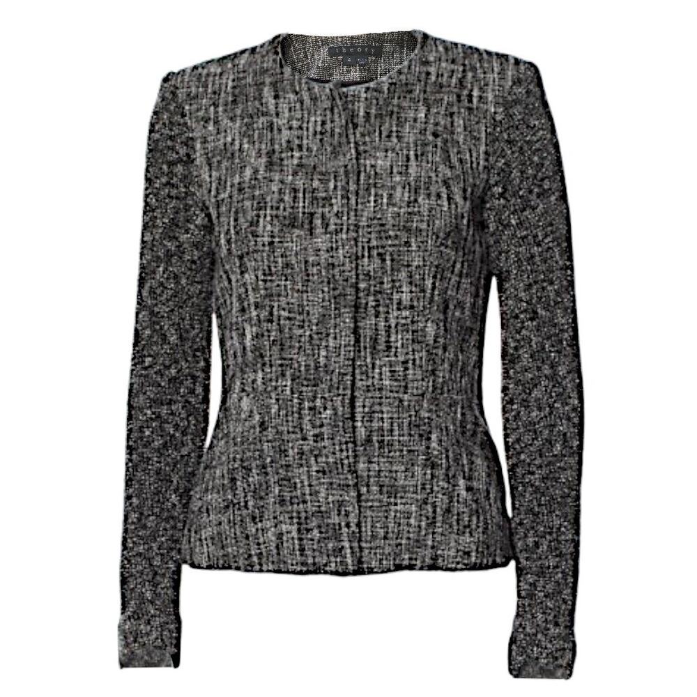 Theory Black/White Blazer | Size 4
